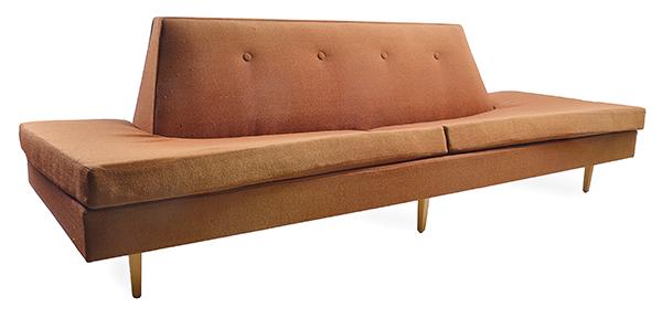 Appraisal: A ROSANDO BROTHERS SOFA c s Button backed in original