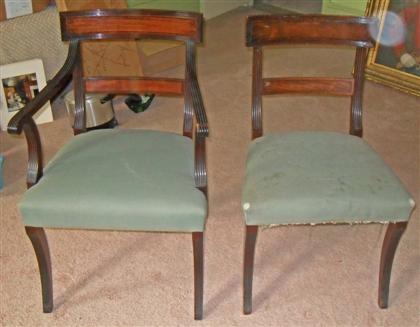 Appraisal: Collection of six similar chairssaybolt and cleland philadelphia th century