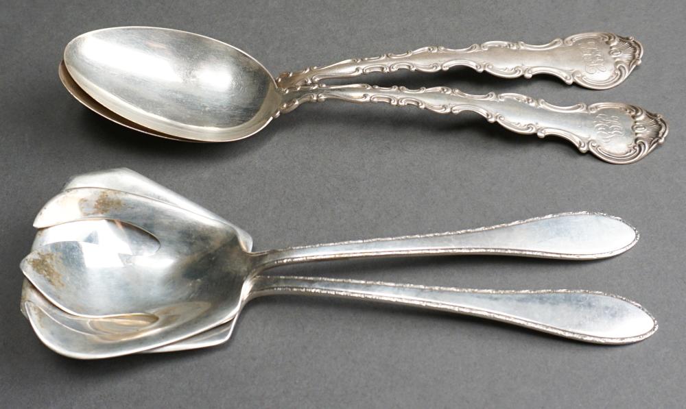 Appraisal: Two Gorham Sterling Silver 'Strasbourg' Tablespoons with Two-Piece Weidlich 'Silver