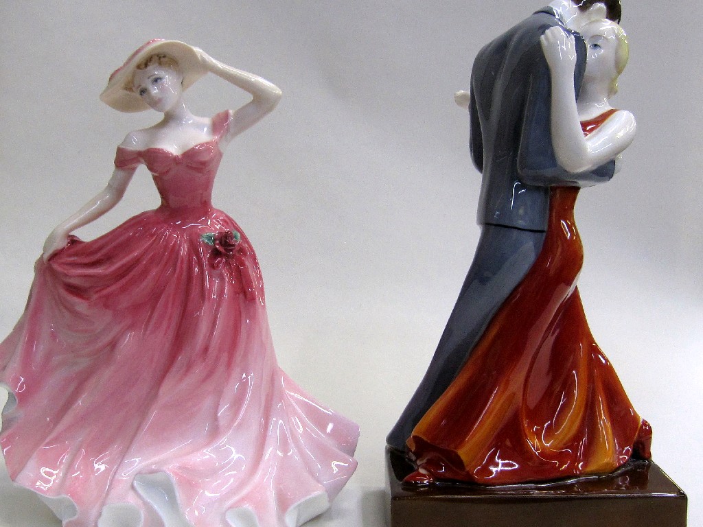 Appraisal: Royal Worcester figure 'The Dancers' and a Royal Doulton figure