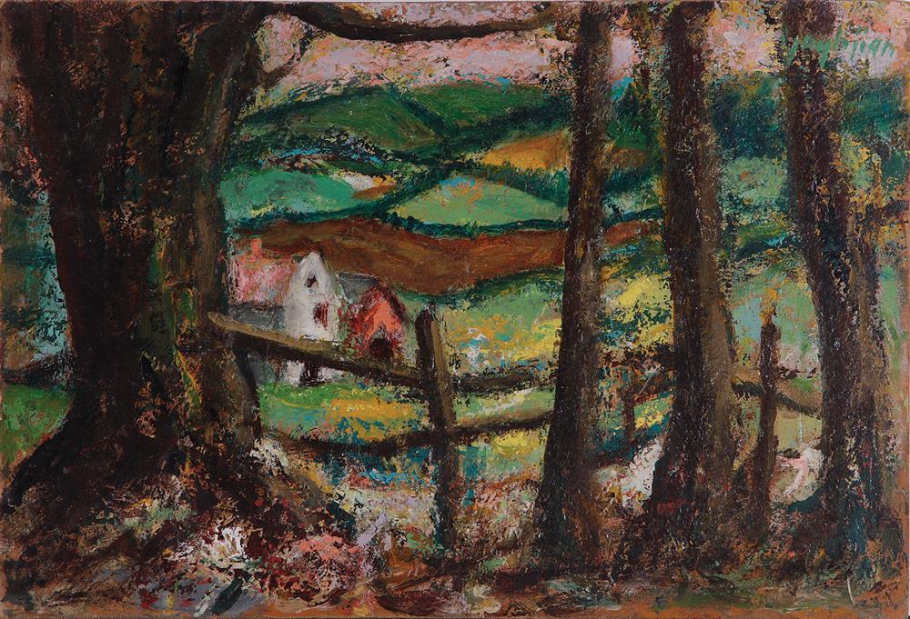 Appraisal: Edmund K Yaghjian South Carolina - LANDSCAPE oil on panel