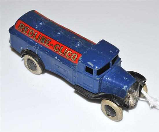 Appraisal: DINKY D PETROL WAGON ''REDLINE-GLICO'' BLUE BODY BLACK CHASSIS UNBOXED