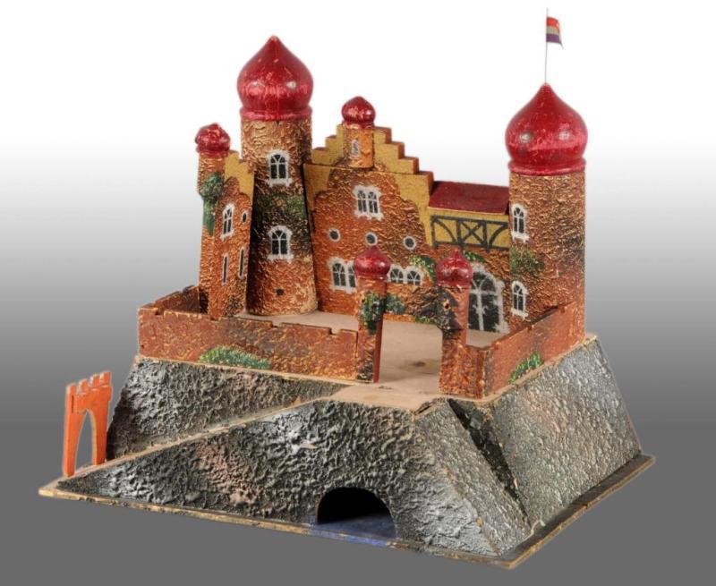 Appraisal: Wooden Castle Toy Set Description German Wood and composition Includes