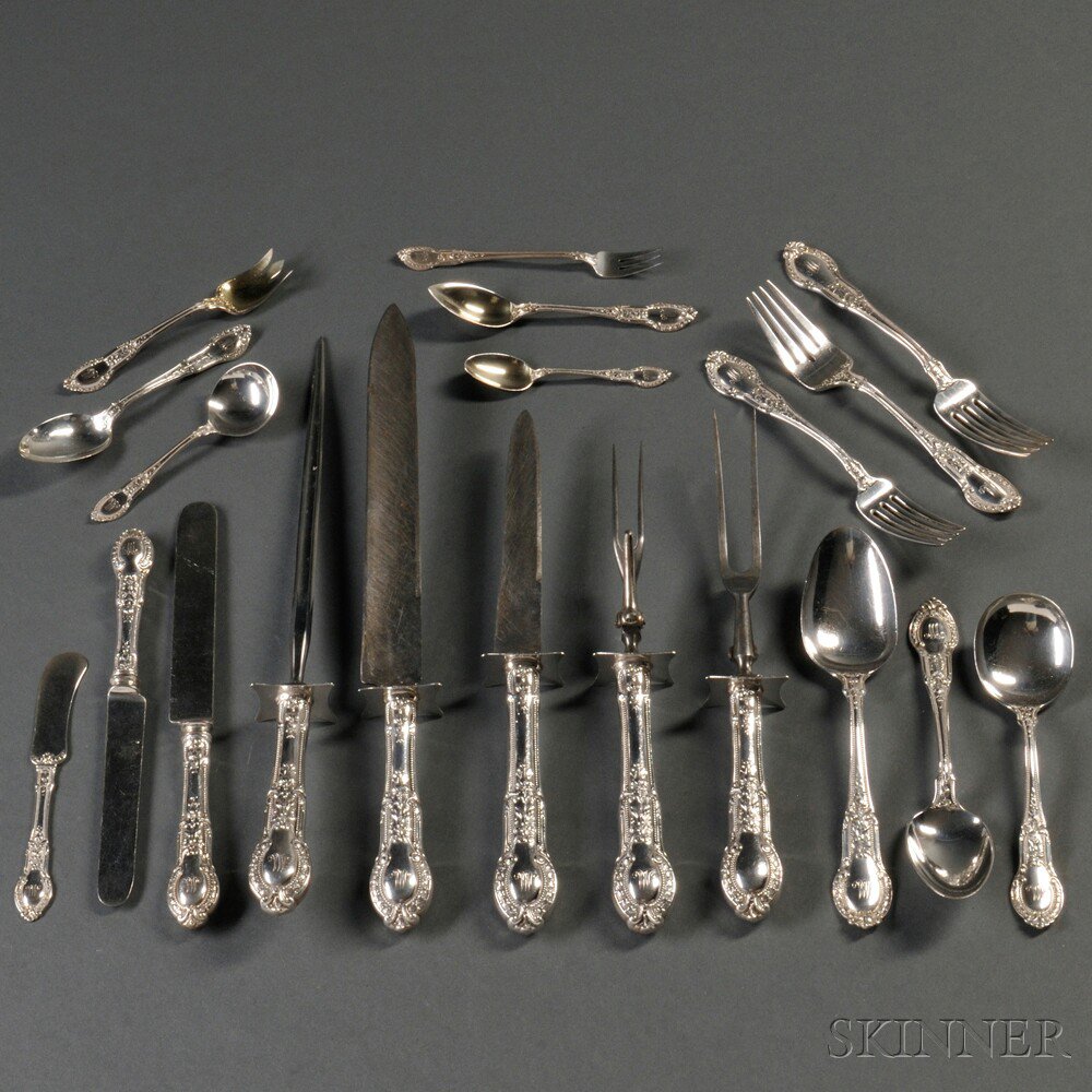 Appraisal: Gorham Tuileries Pattern Sterling Silver Flatware Service Providence Rhode Island