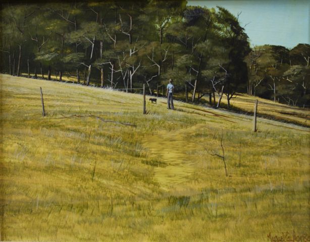 Appraisal: Michael Taylor born A Pair of Landscapes oil on board