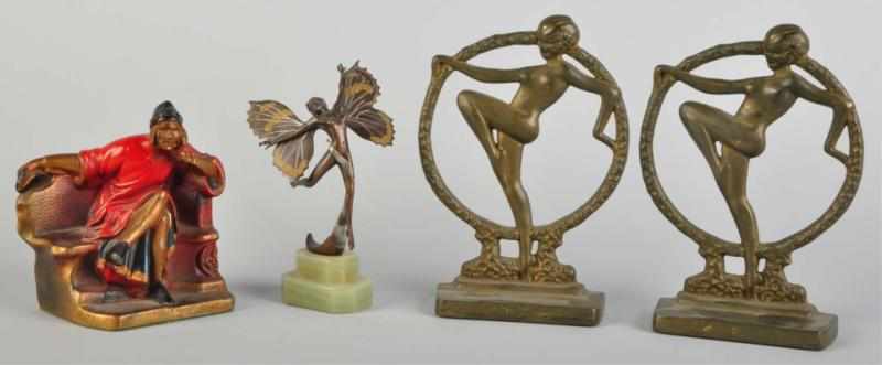 Appraisal: Lot of Metal Forms Description Includes one dancing fairy on