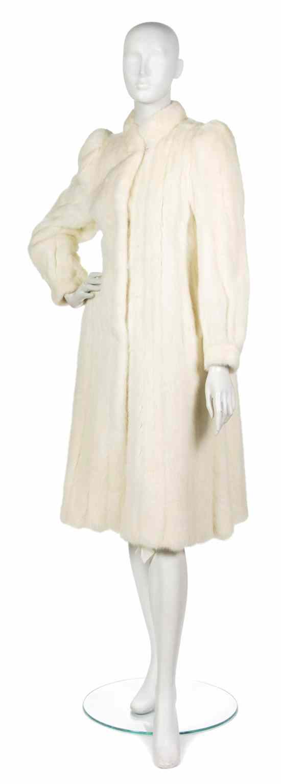 Appraisal: A White Mink Coat