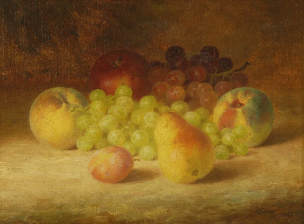 Appraisal: BRYANT CHAPINAmerican - Still life with apples pears and grapes