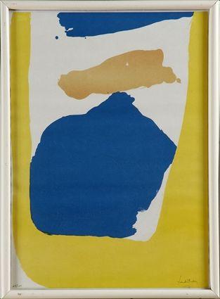 Appraisal: HELEN FRANKENTHALER b UNTITLED Lithograph on paper x in image