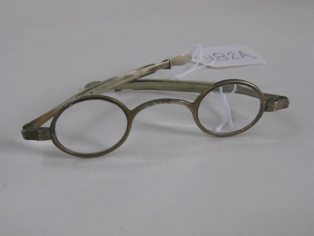 Appraisal: Pair of Georgian steel framed spectacles