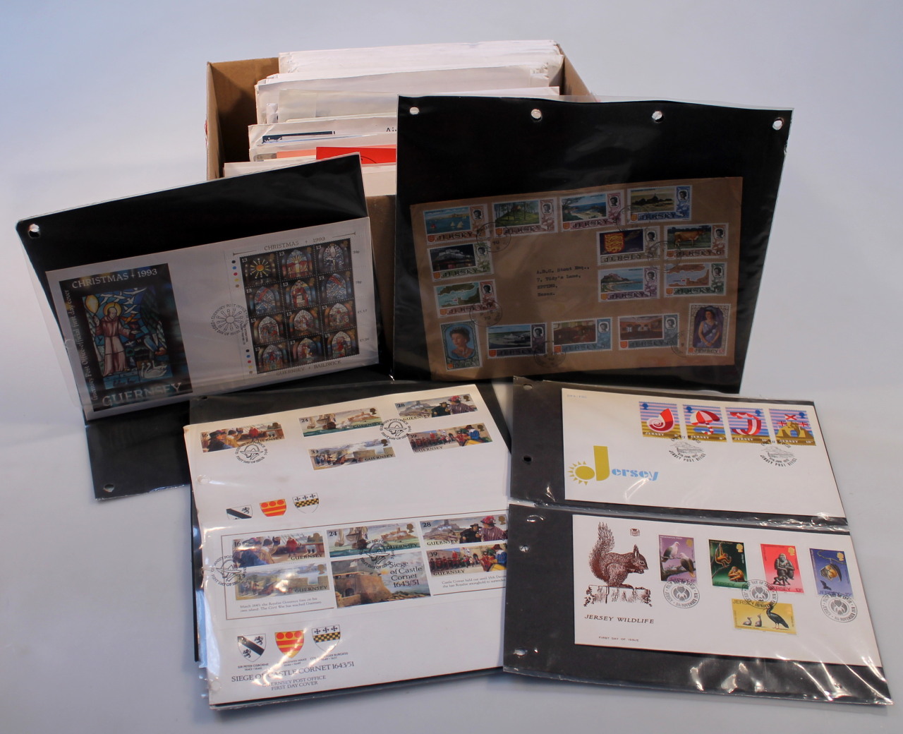 Appraisal: Various Guernsey first day covers and Mint set stamps to