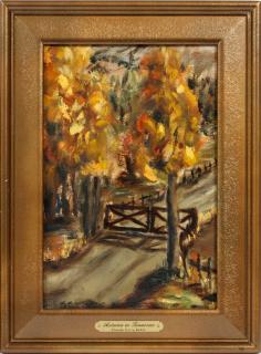 Appraisal: ATTRIBUTED TO C CURRY BOHM OIL ON ARTIST BOARD H