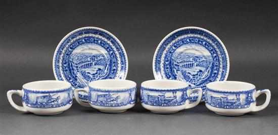 Appraisal: Two Lamberton Baltimore Ohio Railroad china demitasse cups and saucers