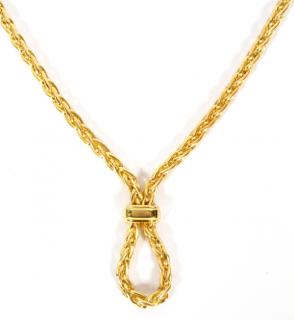 Appraisal: CHAUMET PARIS KT YELLOW GOLD NECKLACE L Continuous chain marked