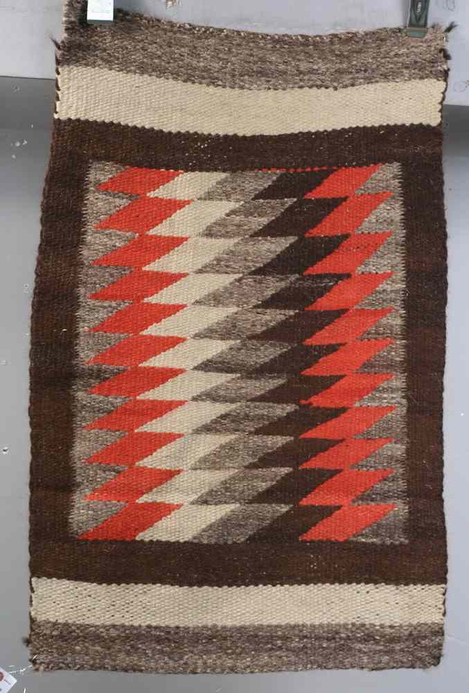 Appraisal: NAVAJO RUG - Small '- '' x ' '' Navajo