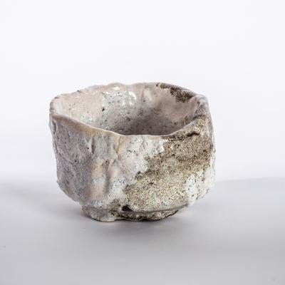 Appraisal: Ewen Henderson British - a tea bowl of monochrome naturalistic