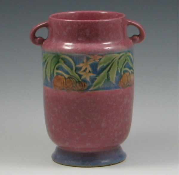 Appraisal: Roseville Baneda Vase marked with large Roseville Pottery gold foil