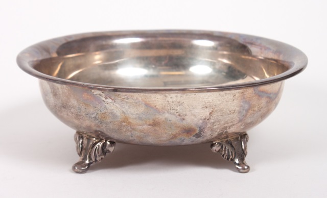 Appraisal: Mexican sterling silver footed bowl in Diam ozt