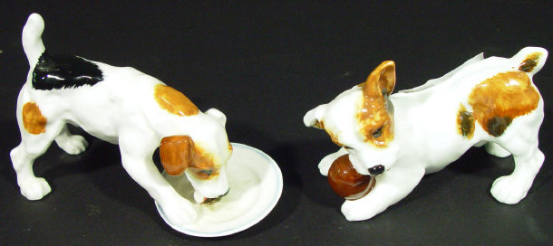 Appraisal: Two Royal Doulton china dogs HN and HN each with