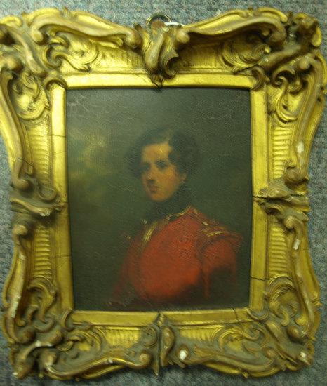 Appraisal: Early th Century English School An officer wearing a red