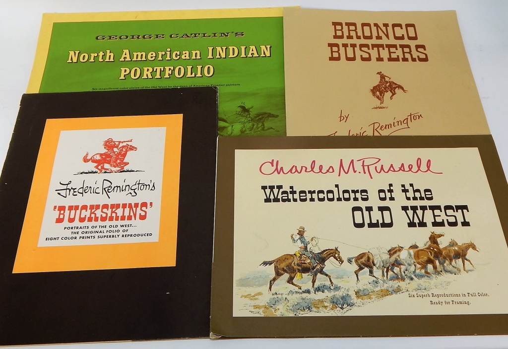 Appraisal: REMINGTON RUSSELL WESTERN COLOR PRINT PORTFOLIOS United States th CenturyGroup