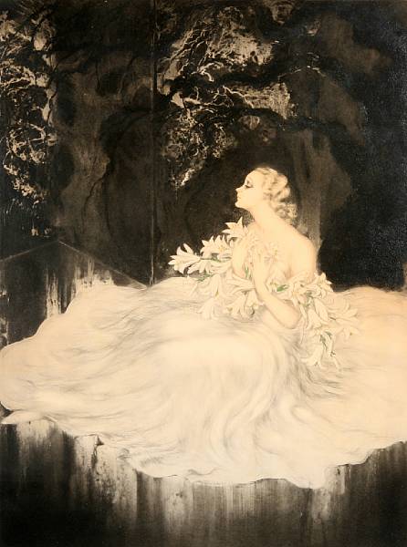 Appraisal: Louis Icart French - Lilies H C amp I Etching