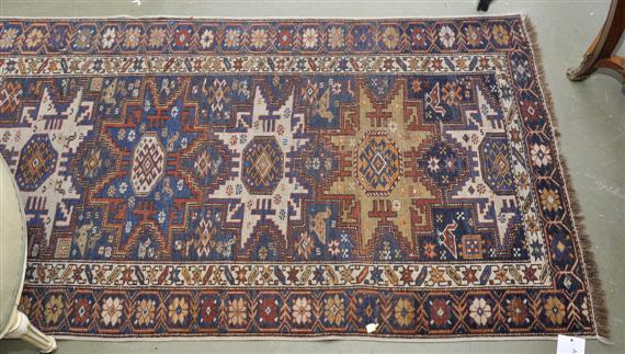 Appraisal: SHIRVAN CARPET antique Important traces of wear x cm