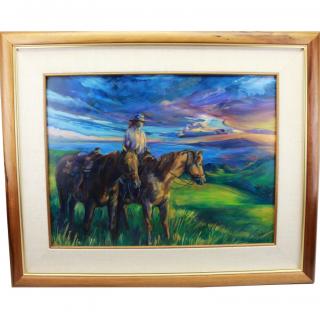 Appraisal: Martha Vockrodt th C Sunset Ride Martha Vockrodt th C