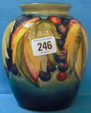 Appraisal: Moorcroft Vase decorated in the Leaf and Berries design on