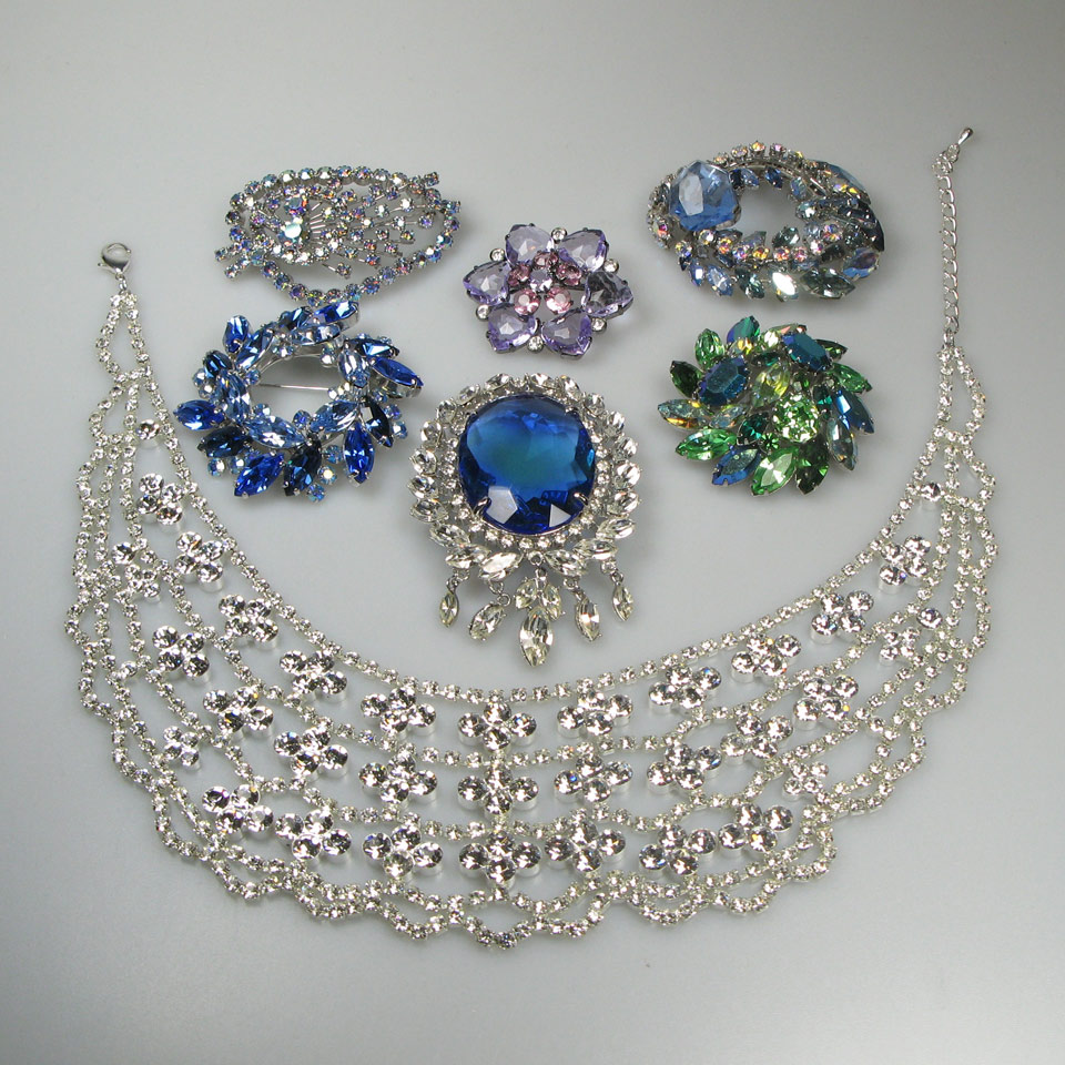 Appraisal: Small Quantity Of Rhinestone Jewellery including pieces by Sherman and