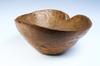 Appraisal: BOWL - Early th C large hand hewn wooden burl