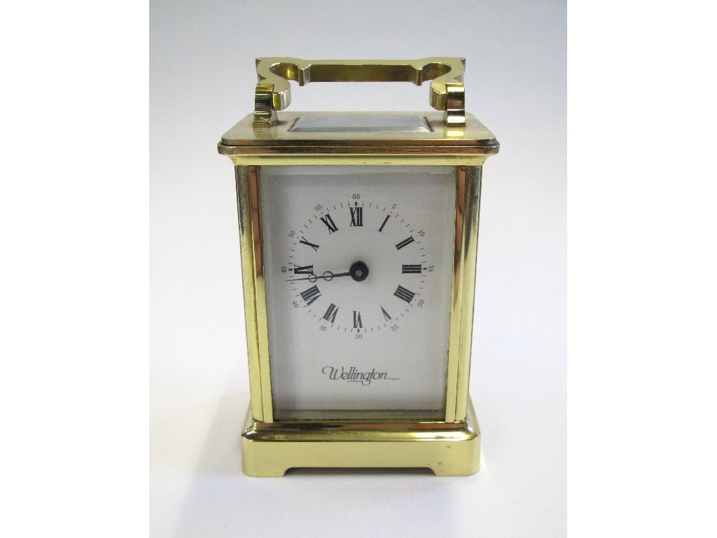 Appraisal: Brass cased carriage clock