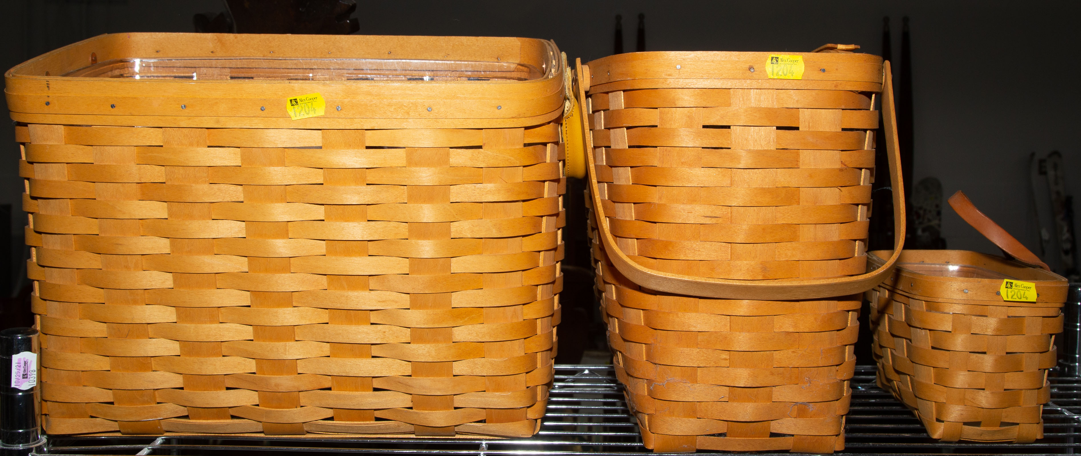 Appraisal: FOUR LONGABERGER BASKETS to in H