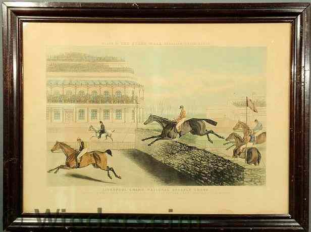 Appraisal: Lithograph Liverpool Grand Nat'l Steeplechase Plate engraved by R G