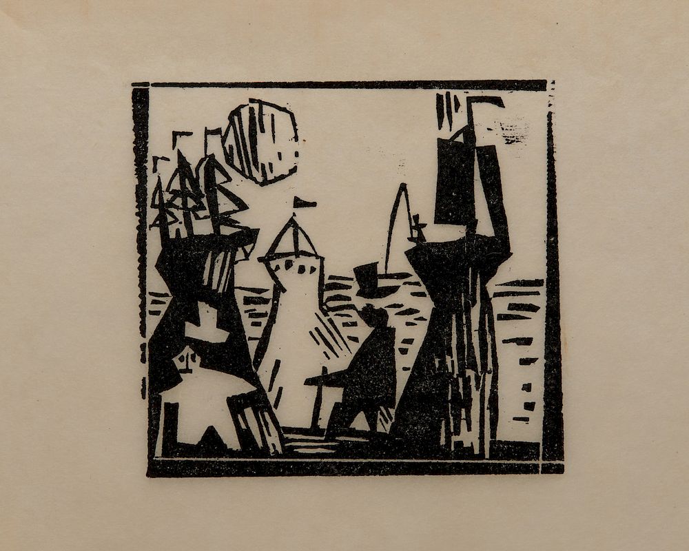 Appraisal: LYONEL FEININGER American German - Abend am Meere Evening by