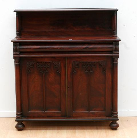 Appraisal: A th Century mahogany chiffonier x x cm