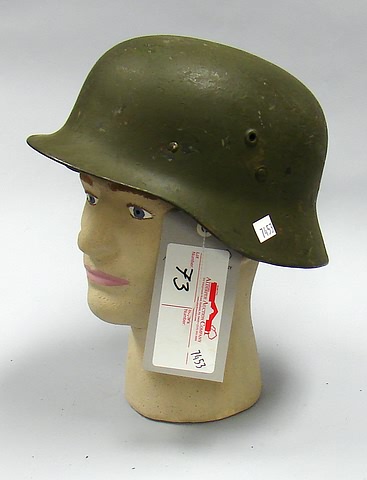 Appraisal: Lot consists of German WWII style steel helmet equipped with