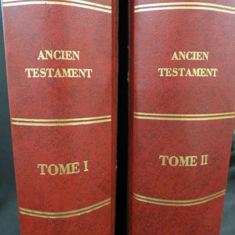 Appraisal: French La Sainte Bible volumes Old Testament James Tissot rebound