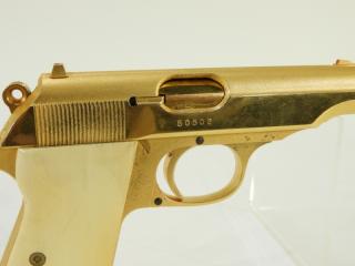 Appraisal: Walther PP MM Cal Factory Gold Plated Pistol GERMANY POST