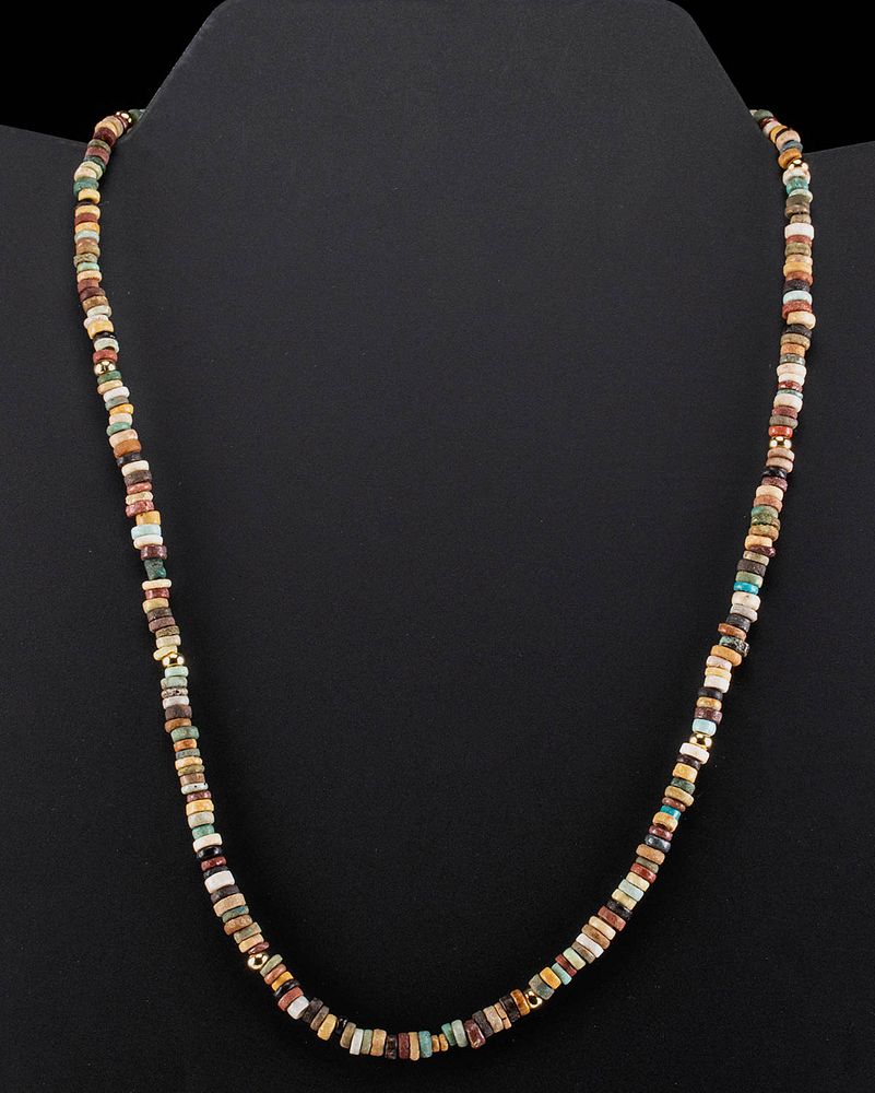 Appraisal: Egyptian Faience Bead Necklace Ancient Egypt Third Intermediate to Late