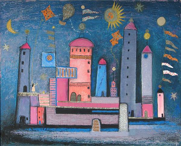 Appraisal: Maxine Albro American - Untitled Castle signed 'Maxine Albro' lower