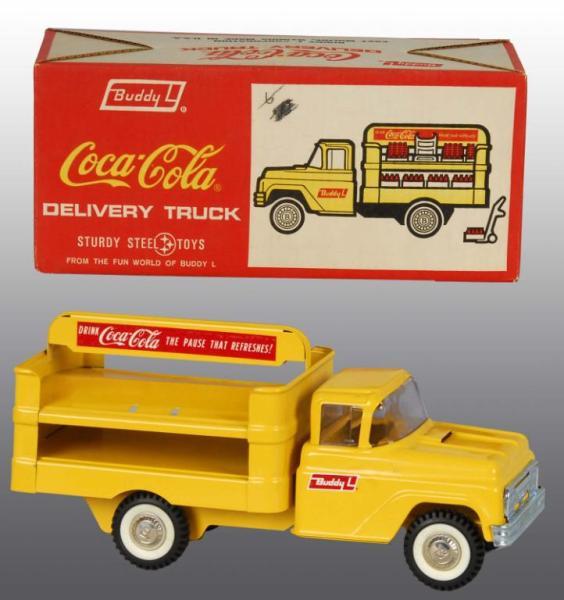 Appraisal: 's Pressed Steel Buddy L Coca Cola Truck Toy Description