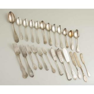 Appraisal: Assorted Vanderslice Silver Flatware pieces assorted Vanderslice silver flatware comprising