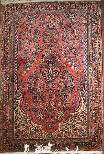 Appraisal: A Sarouk rug size approximately ft in x ft