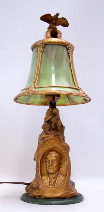 Appraisal: PHOENIX LAMP CO FIGURAL TABLE LAMP Woodrow Wilson World War