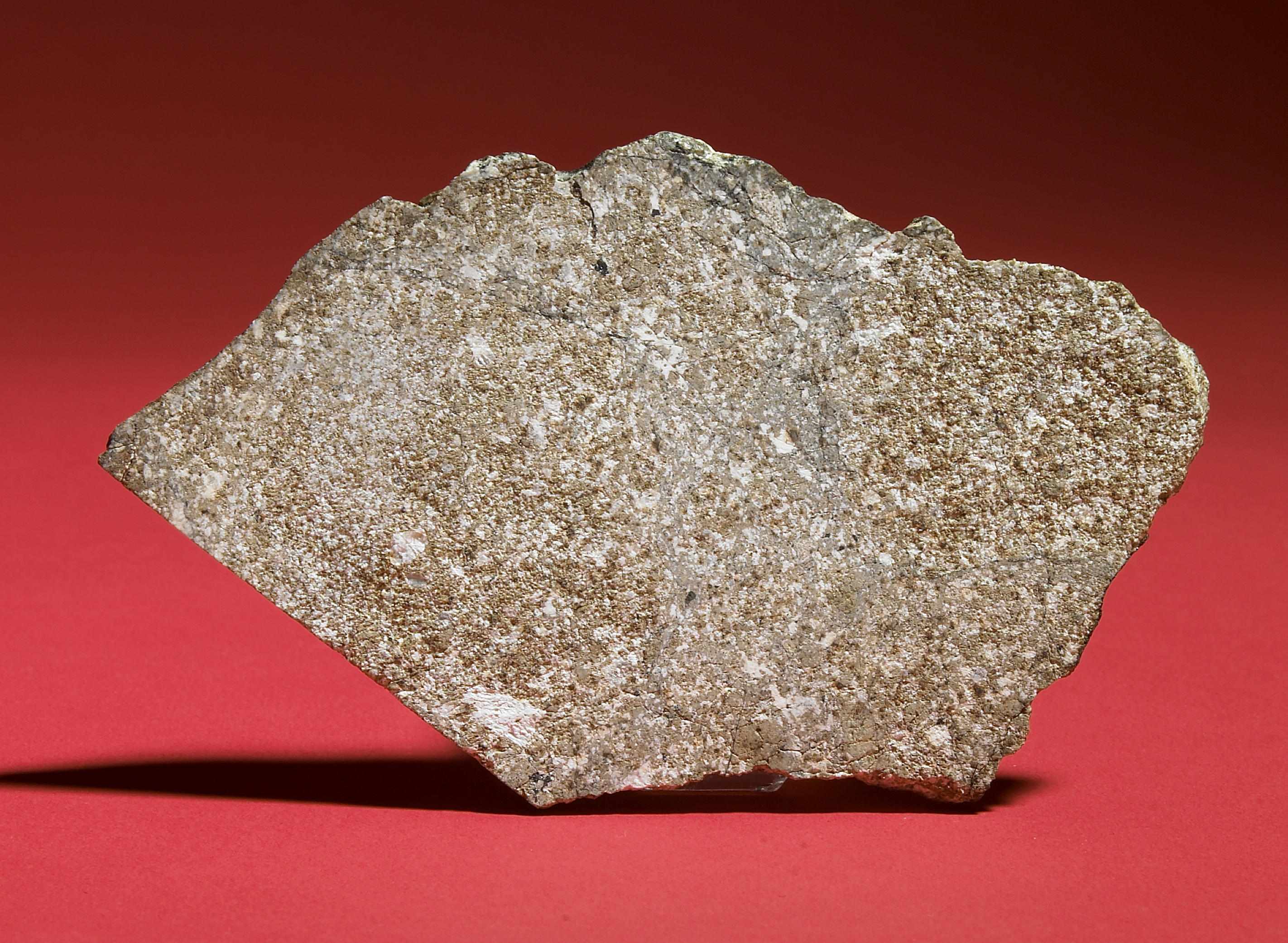 Appraisal: Vesta Slice Dhofar Stony Achondrite - EucriteThis fascinating meteorite tells