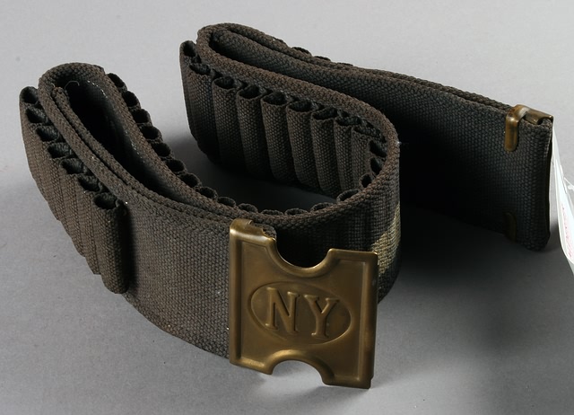 Appraisal: M National Guard NY web belt unit marked Company B