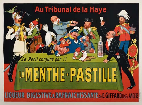 Appraisal: EUGENE OG - LA MENTHE PASTILLE x inches Vercasson Paris