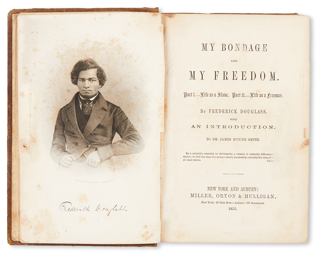 Appraisal: SLAVERY AND ABOLITION--NARRATIVES DOUGLASS FREDERICK My Bondage and My Freedom