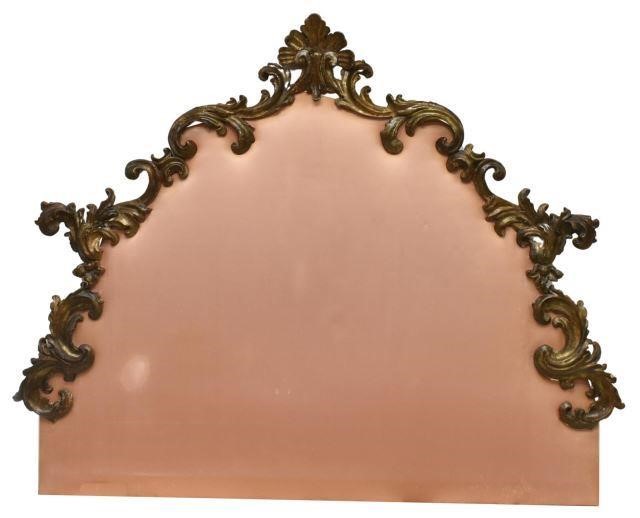 Appraisal: Italian Louis XV style parcel gilt upholstered headboard early th